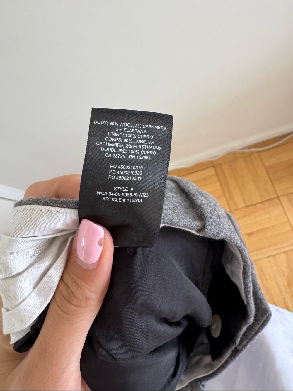 Aritzia Effortless Wool/Cashmere Pants - Picture 4 of 7